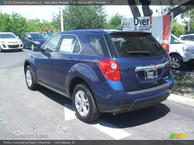 Navy Blue Metallic / Jet Black/Light Titanium 2010 Chevrolet Equinox LS
