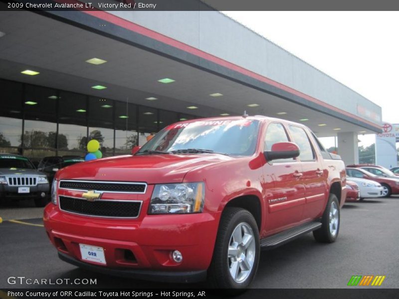 Victory Red / Ebony 2009 Chevrolet Avalanche LT