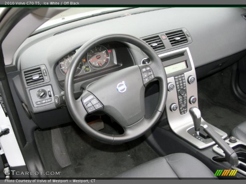 Ice White / Off Black 2010 Volvo C70 T5