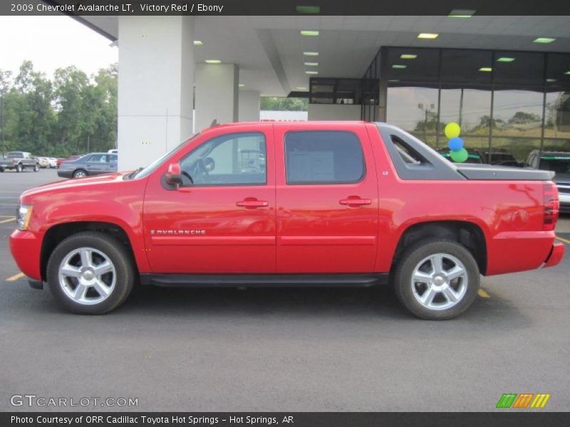Victory Red / Ebony 2009 Chevrolet Avalanche LT