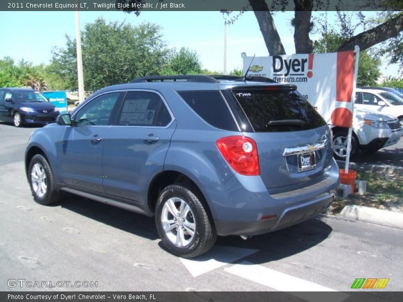 Twilight Blue Metallic / Jet Black 2011 Chevrolet Equinox LT