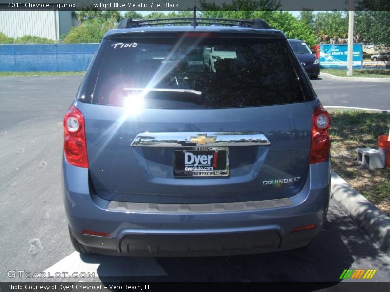 Twilight Blue Metallic / Jet Black 2011 Chevrolet Equinox LT