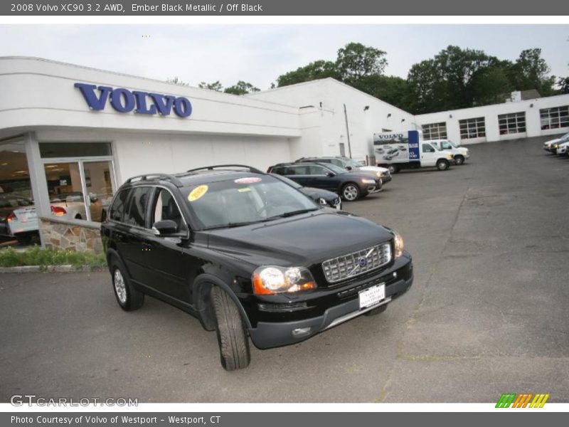 Ember Black Metallic / Off Black 2008 Volvo XC90 3.2 AWD