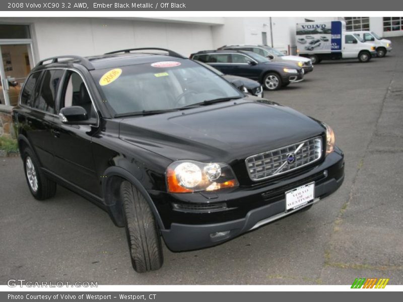 Ember Black Metallic / Off Black 2008 Volvo XC90 3.2 AWD