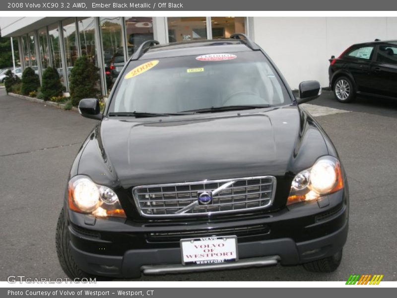 Ember Black Metallic / Off Black 2008 Volvo XC90 3.2 AWD