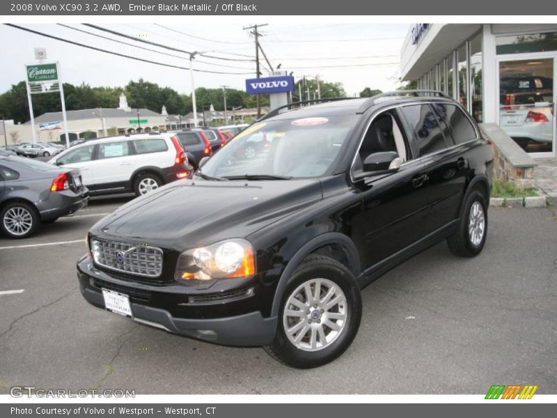 Ember Black Metallic / Off Black 2008 Volvo XC90 3.2 AWD