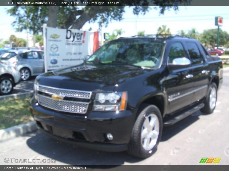 Black / Dark Titanium/Light Titanium 2011 Chevrolet Avalanche LTZ