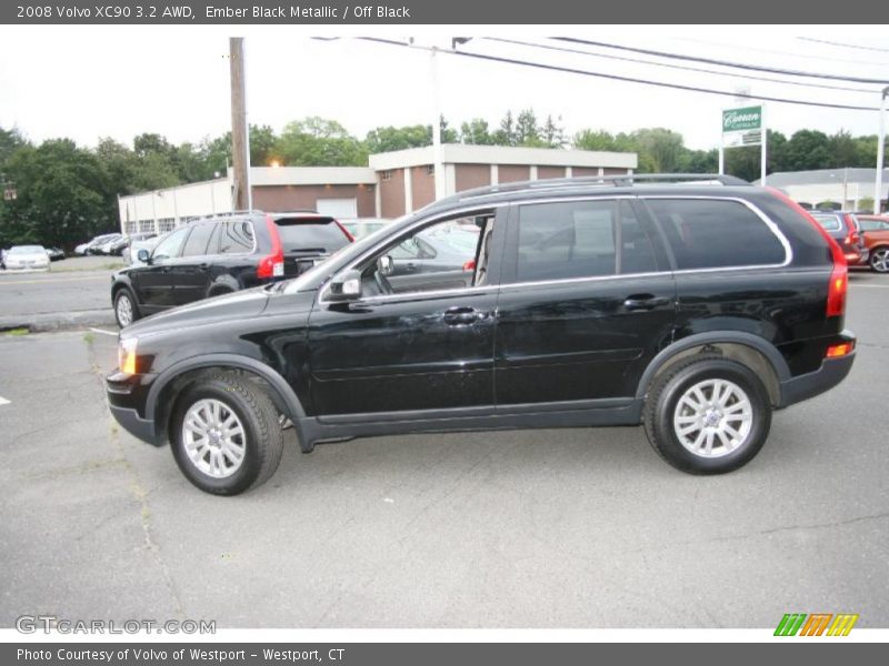 Ember Black Metallic / Off Black 2008 Volvo XC90 3.2 AWD