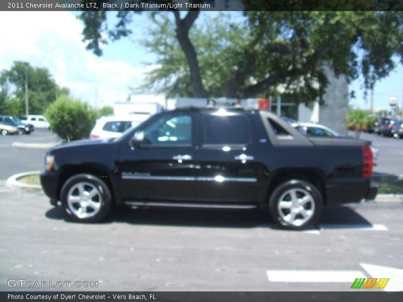 Black / Dark Titanium/Light Titanium 2011 Chevrolet Avalanche LTZ