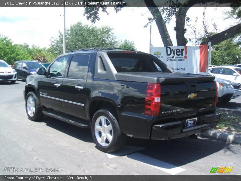 Black / Dark Titanium/Light Titanium 2011 Chevrolet Avalanche LTZ