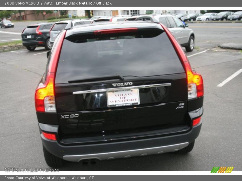 Ember Black Metallic / Off Black 2008 Volvo XC90 3.2 AWD