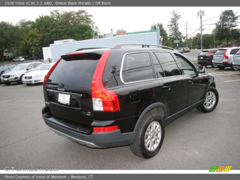 Ember Black Metallic / Off Black 2008 Volvo XC90 3.2 AWD