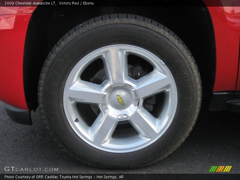 Victory Red / Ebony 2009 Chevrolet Avalanche LT