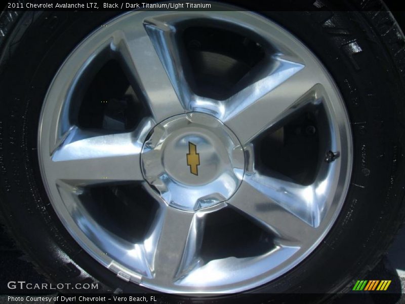 Black / Dark Titanium/Light Titanium 2011 Chevrolet Avalanche LTZ