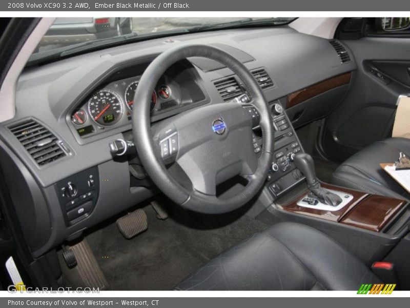 Ember Black Metallic / Off Black 2008 Volvo XC90 3.2 AWD