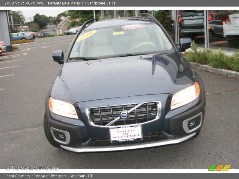Barents Blue Metallic / Sandstone Beige 2008 Volvo XC70 AWD