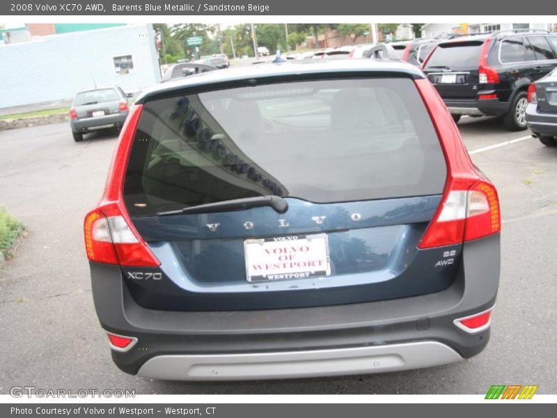 Barents Blue Metallic / Sandstone Beige 2008 Volvo XC70 AWD