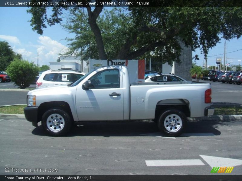 Sheer Silver Metallic / Dark Titanium 2011 Chevrolet Silverado 1500 Regular Cab