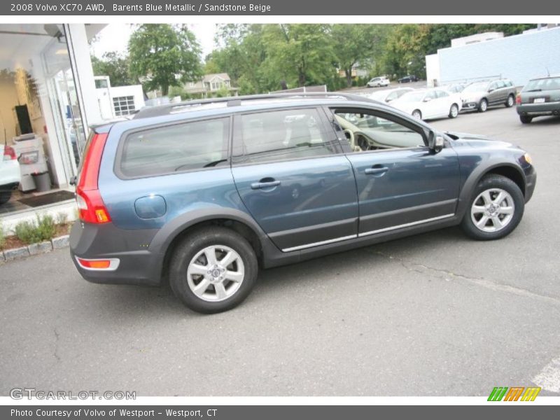 Barents Blue Metallic / Sandstone Beige 2008 Volvo XC70 AWD
