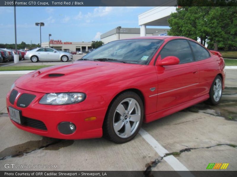 Torrid Red / Black 2005 Pontiac GTO Coupe