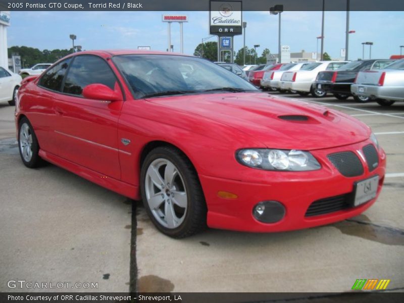 Torrid Red / Black 2005 Pontiac GTO Coupe