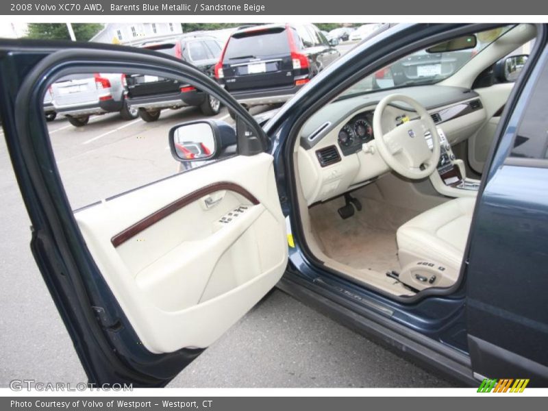 Barents Blue Metallic / Sandstone Beige 2008 Volvo XC70 AWD