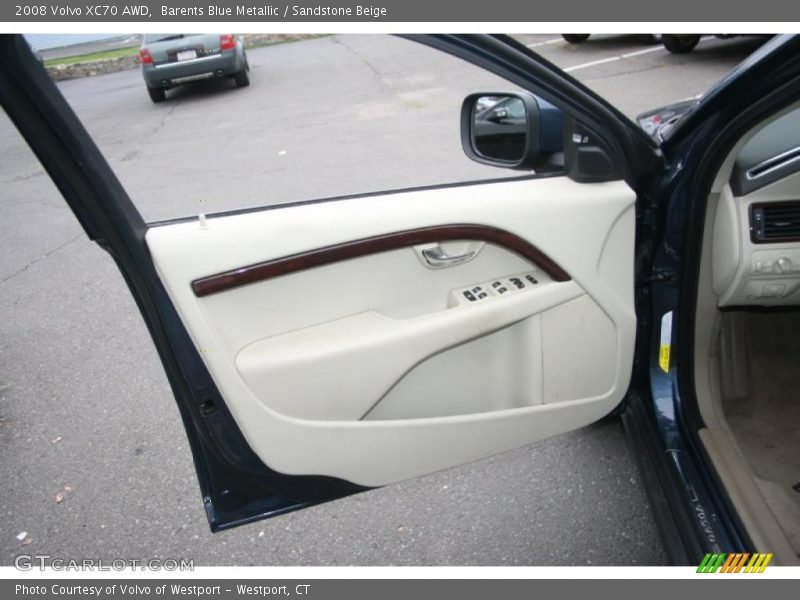 Barents Blue Metallic / Sandstone Beige 2008 Volvo XC70 AWD