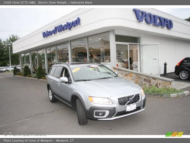 Electric Silver Metallic / Anthracite Black 2008 Volvo XC70 AWD