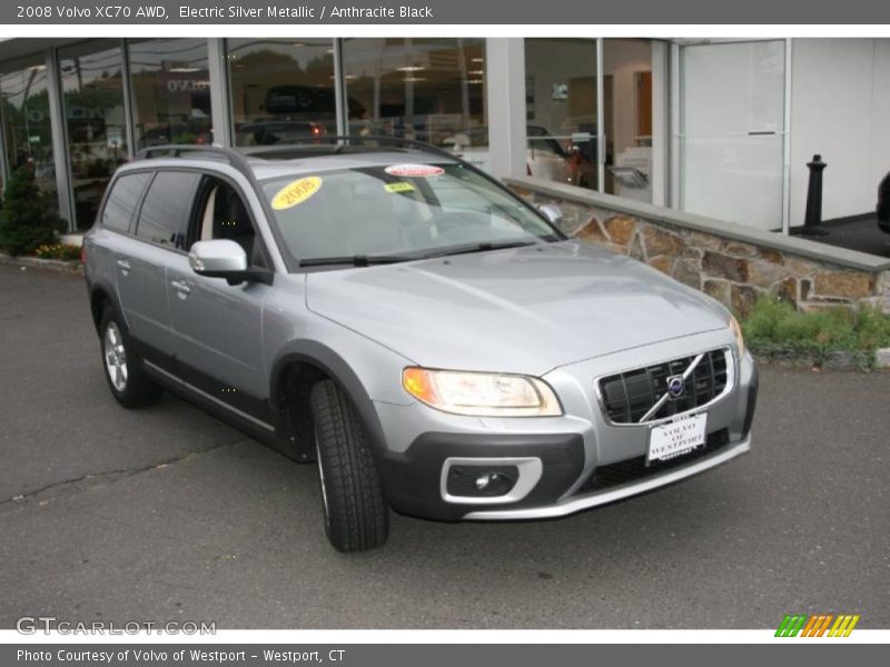 Electric Silver Metallic / Anthracite Black 2008 Volvo XC70 AWD