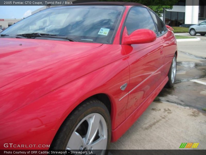 Torrid Red / Black 2005 Pontiac GTO Coupe