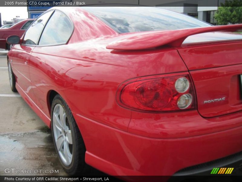 Torrid Red / Black 2005 Pontiac GTO Coupe