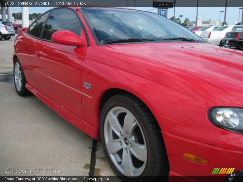 Torrid Red / Black 2005 Pontiac GTO Coupe