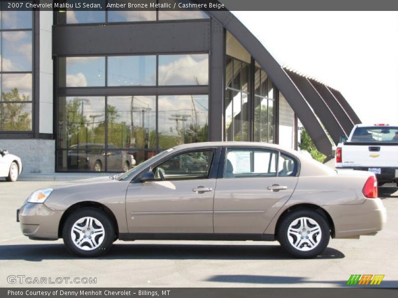Amber Bronze Metallic / Cashmere Beige 2007 Chevrolet Malibu LS Sedan