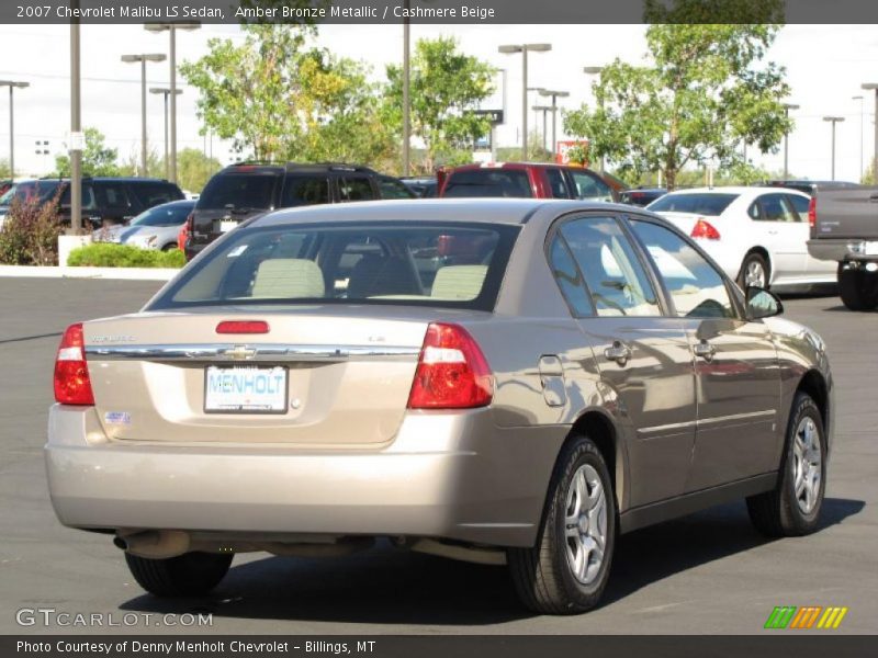 Amber Bronze Metallic / Cashmere Beige 2007 Chevrolet Malibu LS Sedan