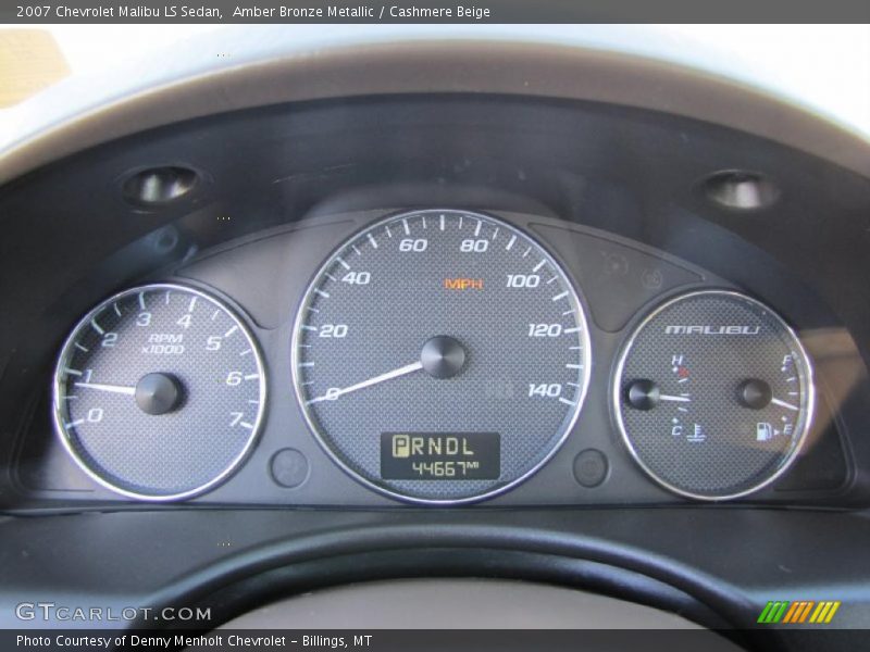 Amber Bronze Metallic / Cashmere Beige 2007 Chevrolet Malibu LS Sedan