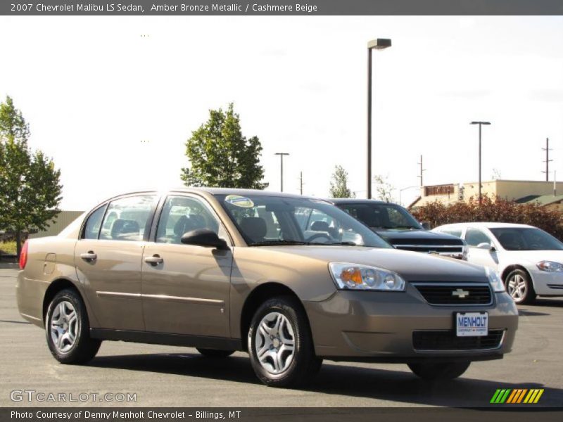 Amber Bronze Metallic / Cashmere Beige 2007 Chevrolet Malibu LS Sedan