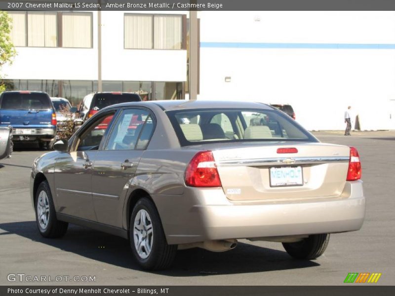 Amber Bronze Metallic / Cashmere Beige 2007 Chevrolet Malibu LS Sedan