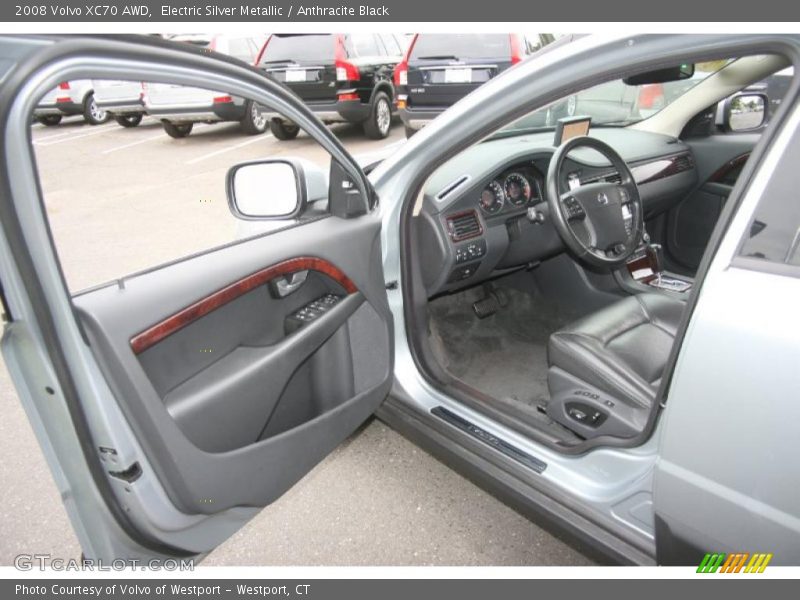 Electric Silver Metallic / Anthracite Black 2008 Volvo XC70 AWD