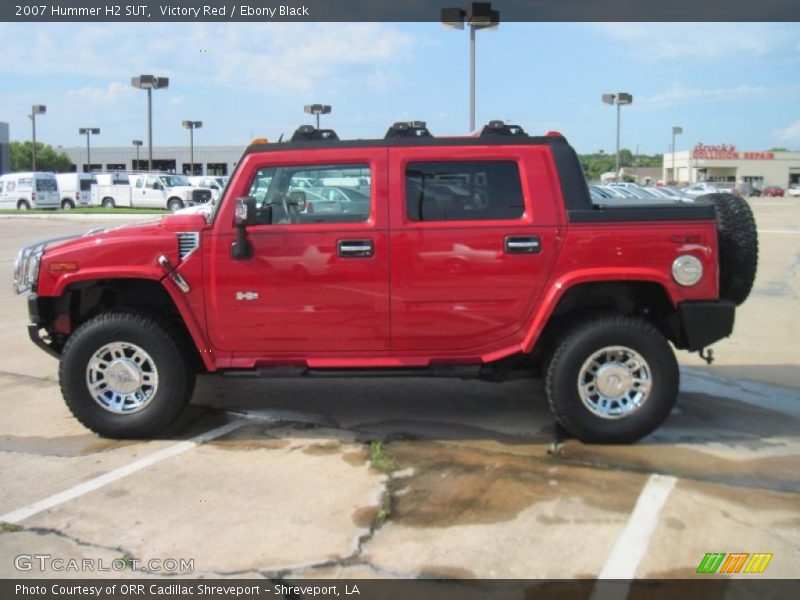 Victory Red / Ebony Black 2007 Hummer H2 SUT