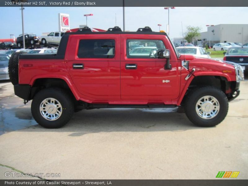 Victory Red / Ebony Black 2007 Hummer H2 SUT