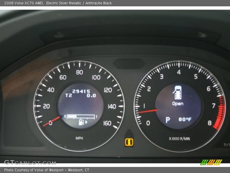 Electric Silver Metallic / Anthracite Black 2008 Volvo XC70 AWD