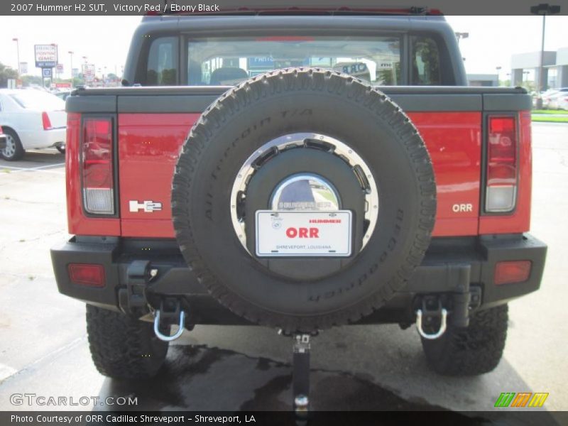 Victory Red / Ebony Black 2007 Hummer H2 SUT