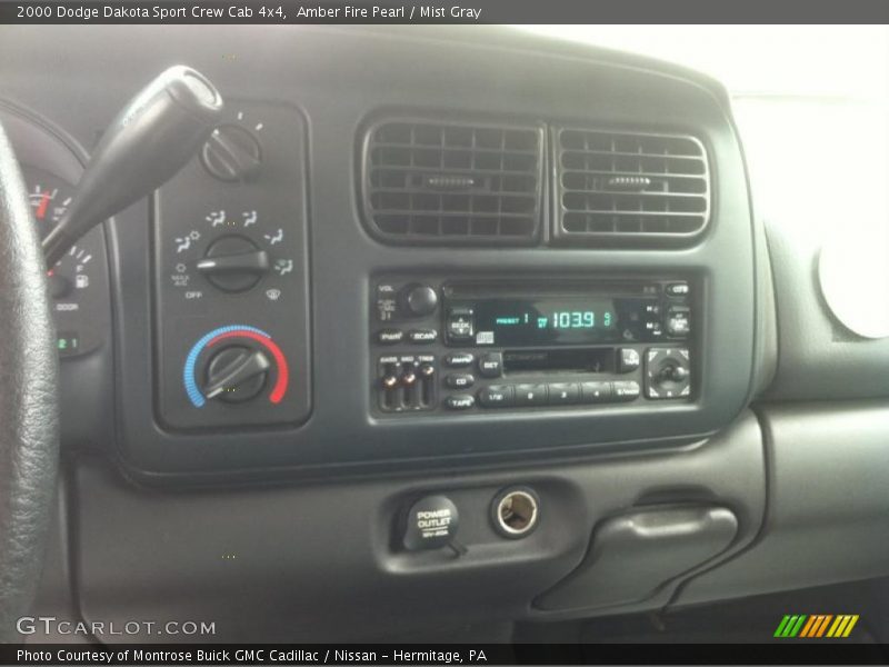 Amber Fire Pearl / Mist Gray 2000 Dodge Dakota Sport Crew Cab 4x4