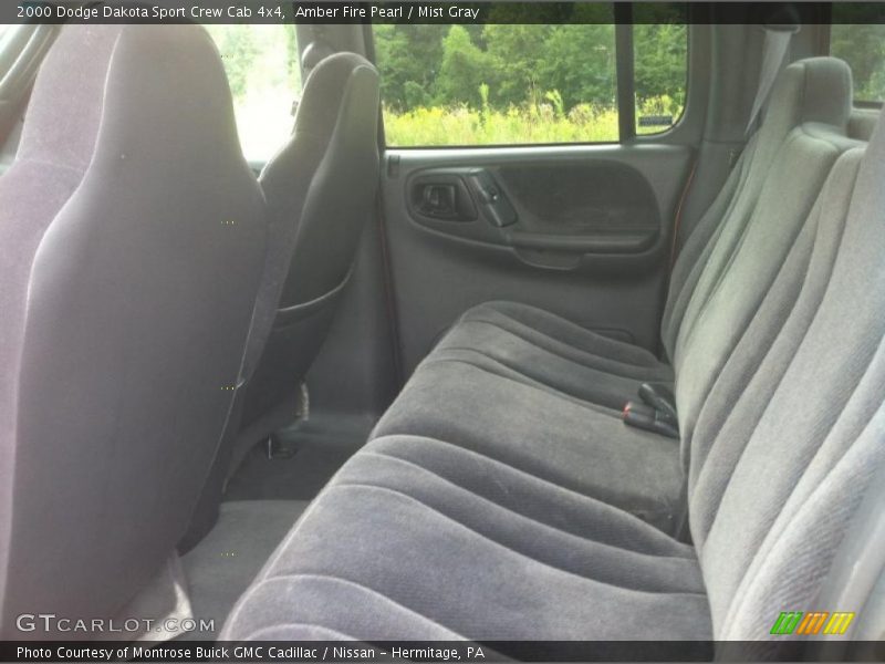 Amber Fire Pearl / Mist Gray 2000 Dodge Dakota Sport Crew Cab 4x4