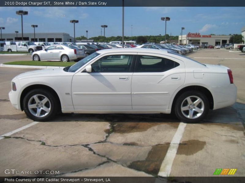 Stone White / Dark Slate Gray 2010 Dodge Charger SXT