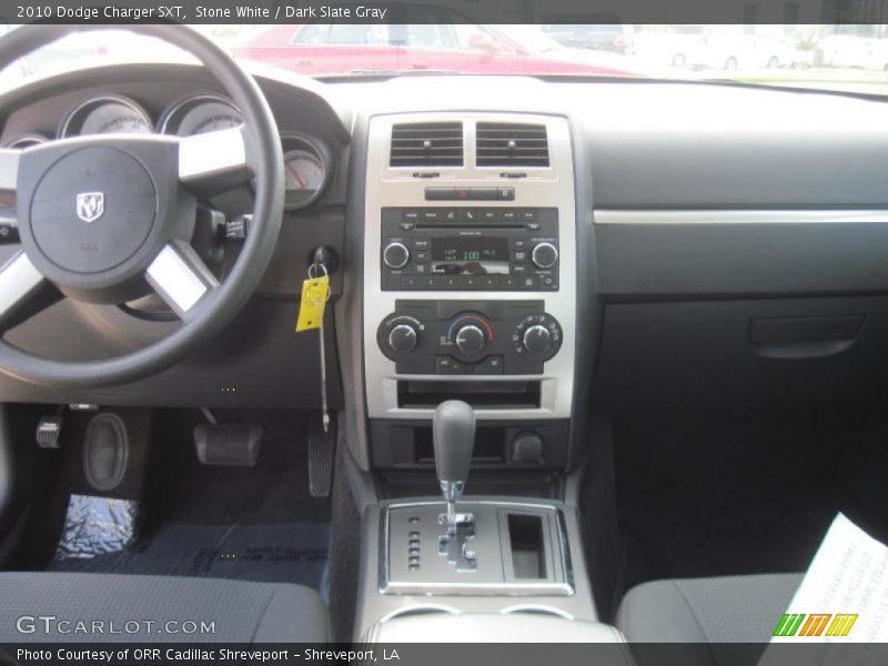 Stone White / Dark Slate Gray 2010 Dodge Charger SXT