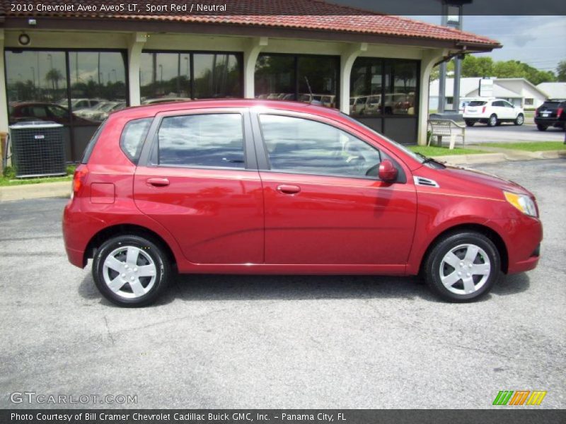 Sport Red / Neutral 2010 Chevrolet Aveo Aveo5 LT
