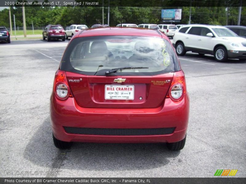 Sport Red / Neutral 2010 Chevrolet Aveo Aveo5 LT