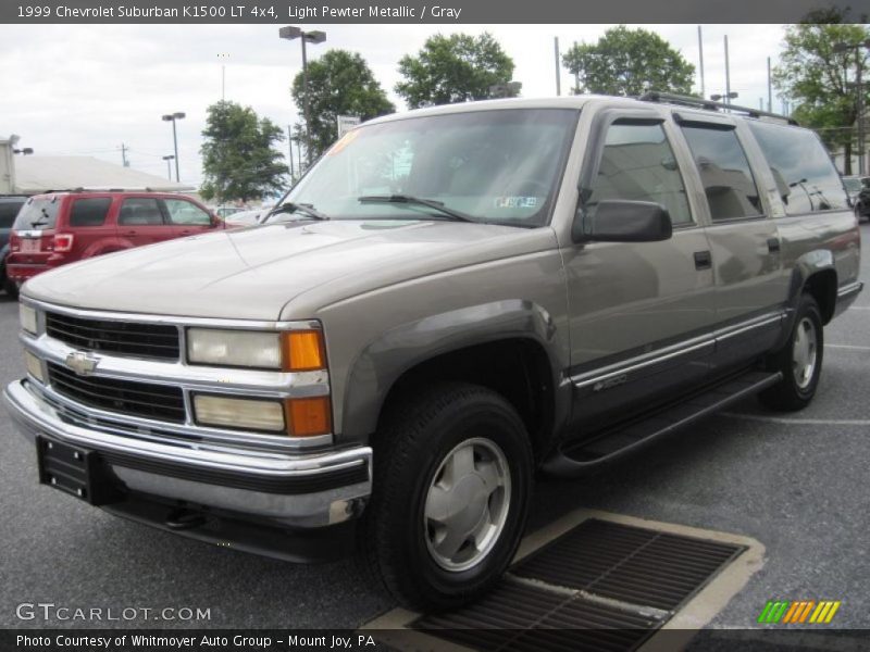 Light Pewter Metallic / Gray 1999 Chevrolet Suburban K1500 LT 4x4