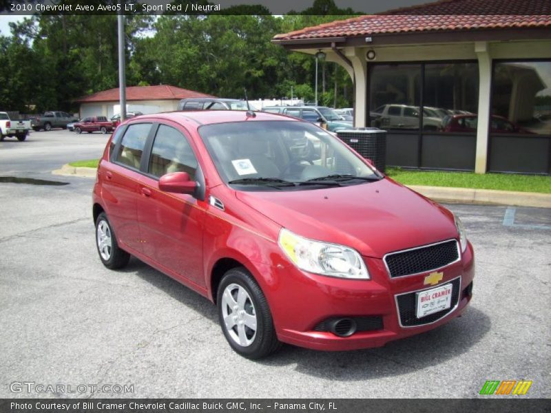Sport Red / Neutral 2010 Chevrolet Aveo Aveo5 LT